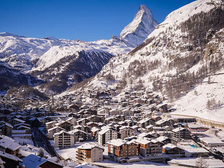 Ski Mecca of beautiful Switzerland