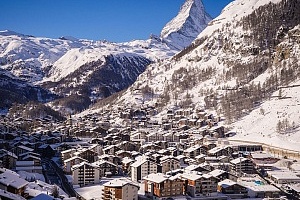 Ski Mecca of beautiful Switzerland